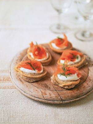 Salmon Blinis