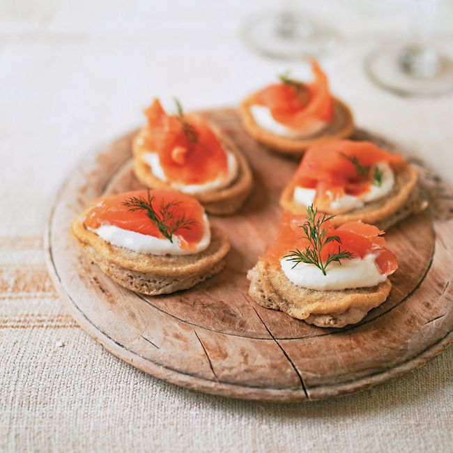 Salmon Blinis