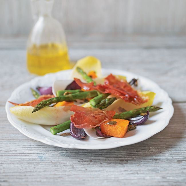 Butternut Squash, Asparagus & Parma Ham Salad