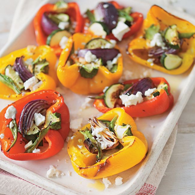 Roasted Capsicums And Cheese