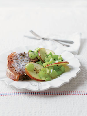 Roast Pork Chops With Apple & Celery Salad