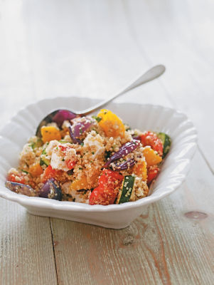 Quinoa & Feta Salad With Roast Vegetables