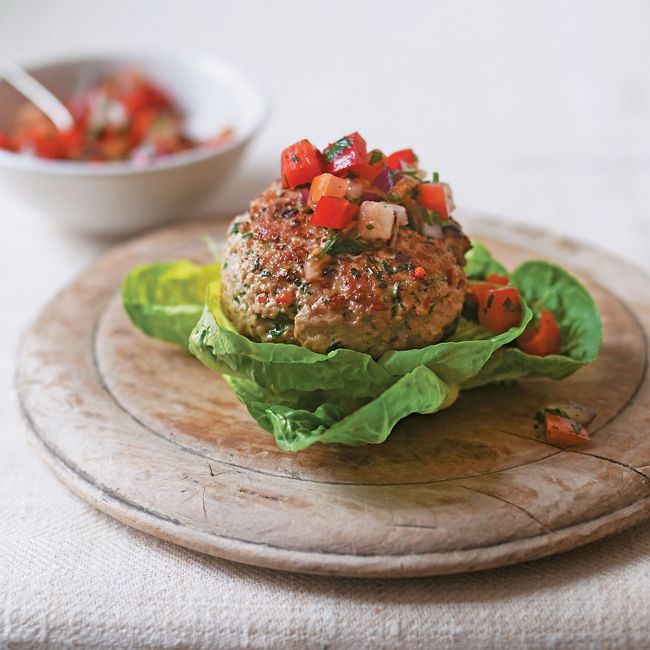Turkey Burgers & Sweet Potatoes