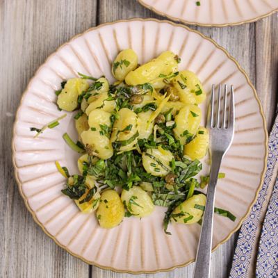 Gnocchi with Caper & Herb Salsa