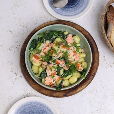 Gnocchi with Salmon, Spinach & Lemon