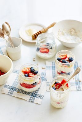 Wheat Berry Bircher Muesli Pots