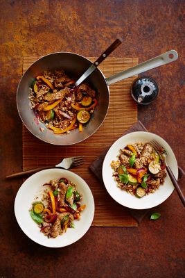 Turkey & Balsamic Stir-fry With Farro