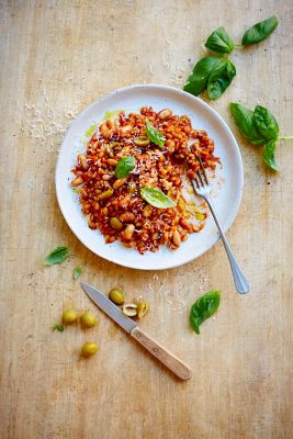 Italian Tomato Barley Risotto