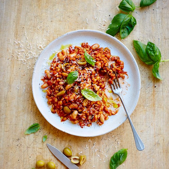 Italian Tomato Barley Risotto
