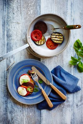 Teff Stacks With Mediterranean Vegetables