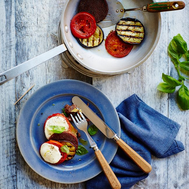 Teff Stacks With Mediterranean Vegetables