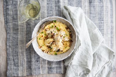 Cauliflower Hazelnut Polenta