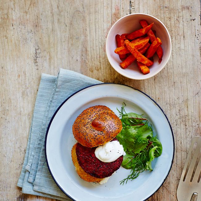Seeded Beetroot & Buckwheat Burgers