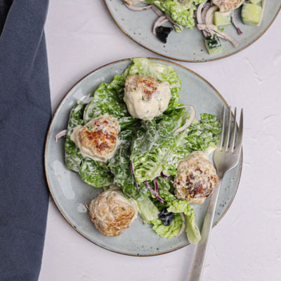 Greek-Style Lamb Meatball Salad