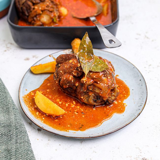 Greek-Style Lamb Shank Casserole