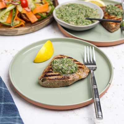 Grilled Tuna Steak with Chimichurri