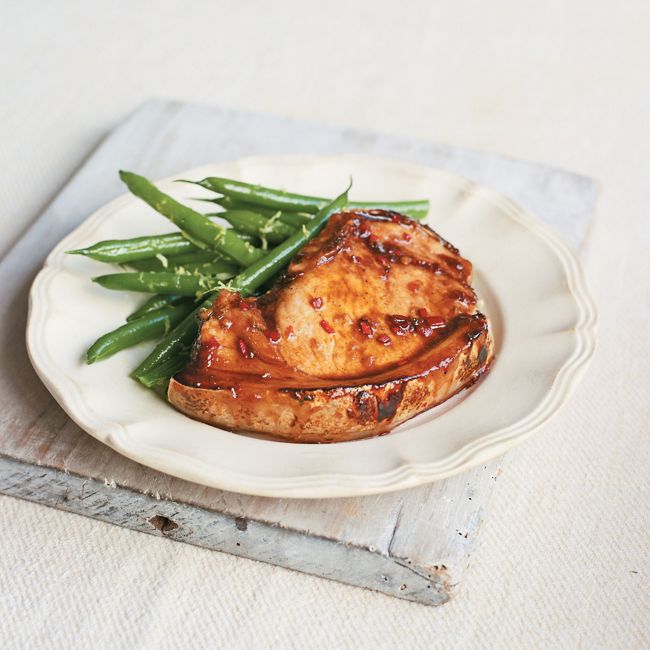 Five-spice Pork Chops With Green Beans