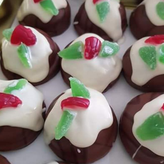 Rocky Road Christmas Pudding