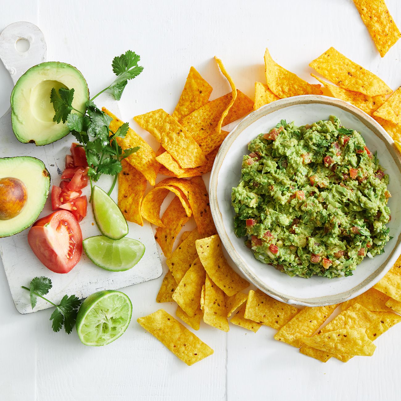 Guacamole et tortilla chips - Recette