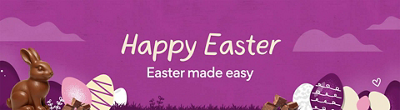 Happy Easter. Easter made easy.