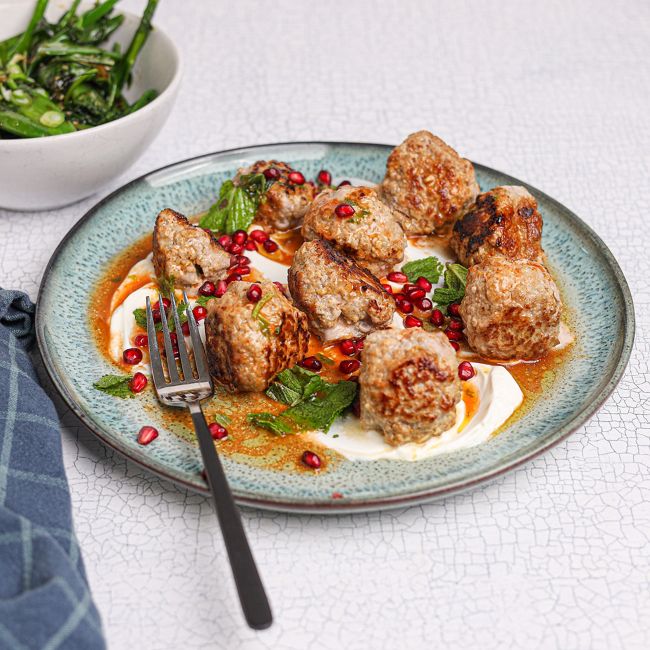 Harissa Lamb Meatballs