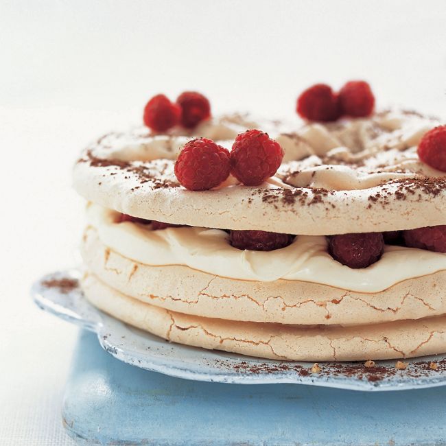 Hazelnut Meringue Stack