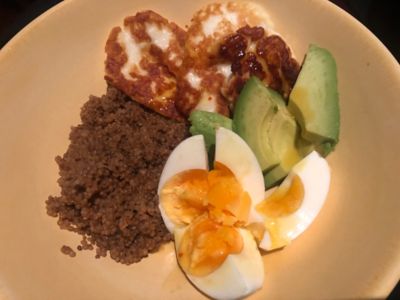 Avocado, Egg, Haloumi & Quinoa Bowl