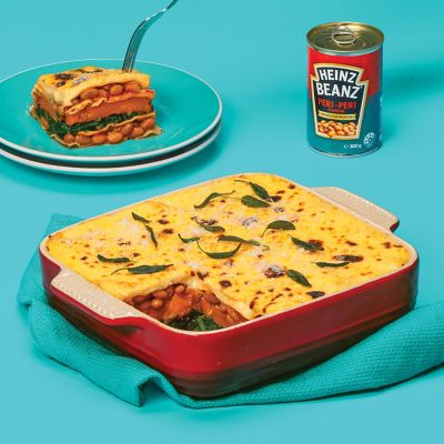 Heinz Beanz, Pumpkin & Kale Lasagna