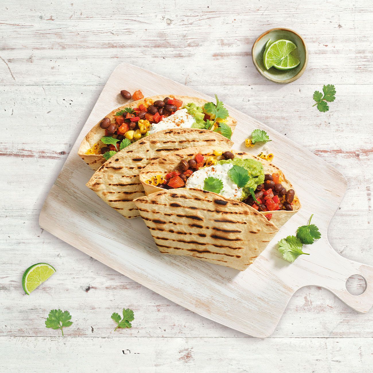 Chipotle Black Bean & Corn Folded Tacos