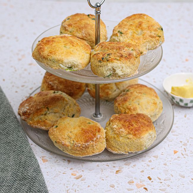 Herby Goats Cheese Scones