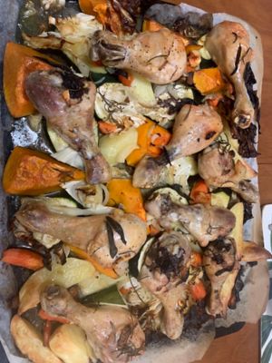 Mediterranean Chicken Tray bake
