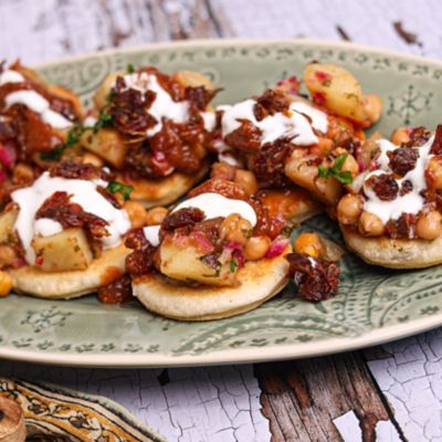 Homemade Dahi Paapdi Chat