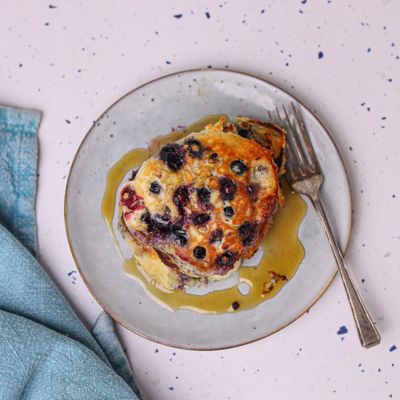 Honey & Blueberry Pancakes