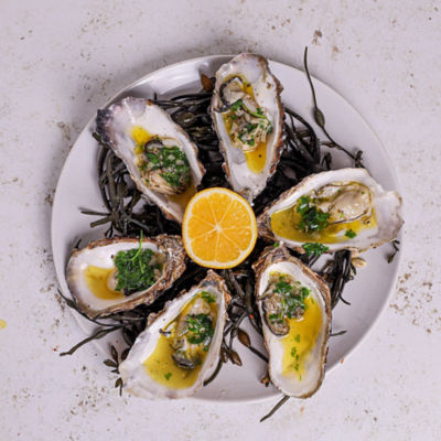 Hot Butter & Parsley Oysters.