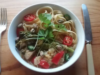 Lemon Chicken with Broccolini & Pistachios