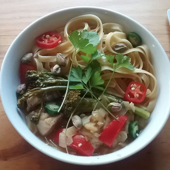 Lemon Chicken with Broccolini & Pistachios