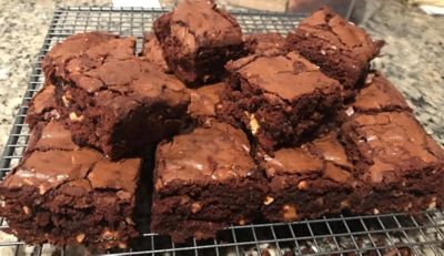 Triple Choc Macadamia Brownie