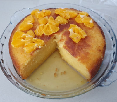 Sour Cream and Mandarin Syrup Cake