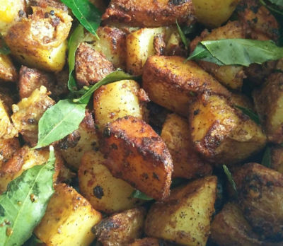 Spicy pan fried potatoes