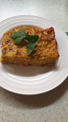 Veggie and Bacon slice