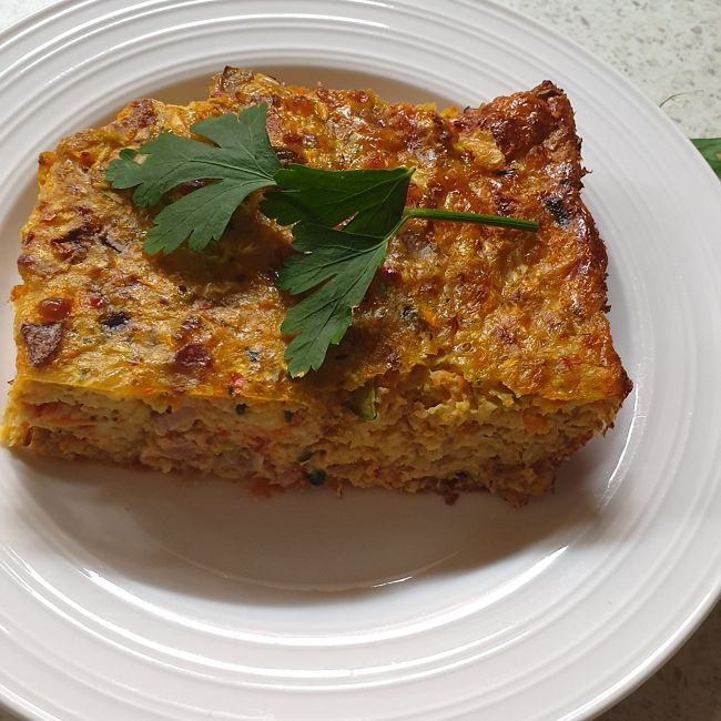 Veggie and Bacon Slice