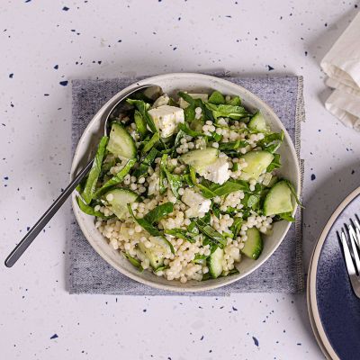 Israeli Style Pearl Couscous Salad