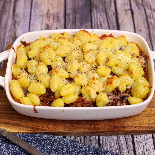 Italian Style Cheesy Cottage Pie