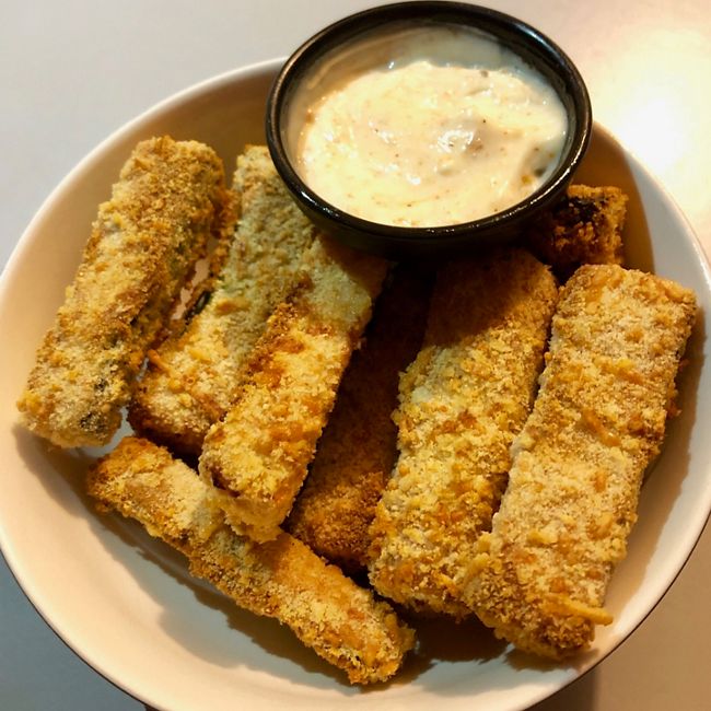 Air Fried Zucchini Chips Fries