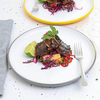 Jerk Pork with Pineapple Salsa
