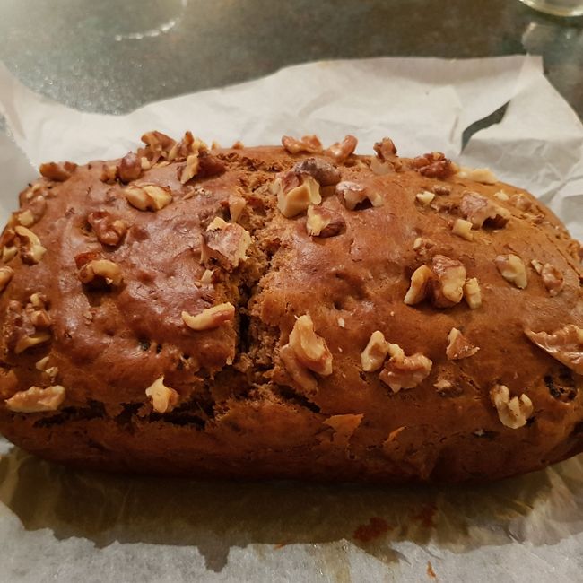 Banana Date and Walnut Loaf
