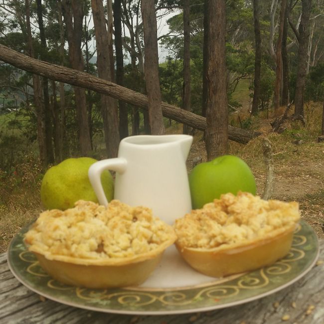 Apple Crumble Pie For Two