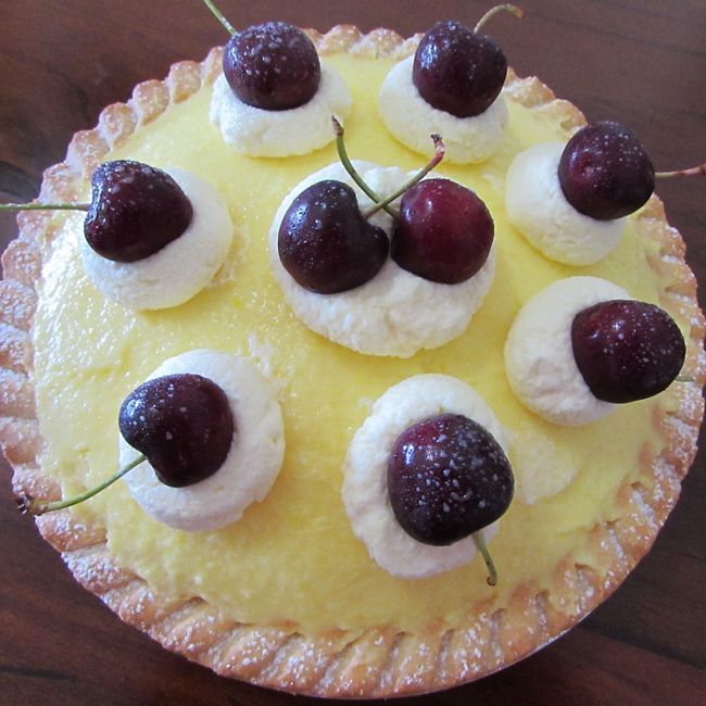 No Bake Custard Tart