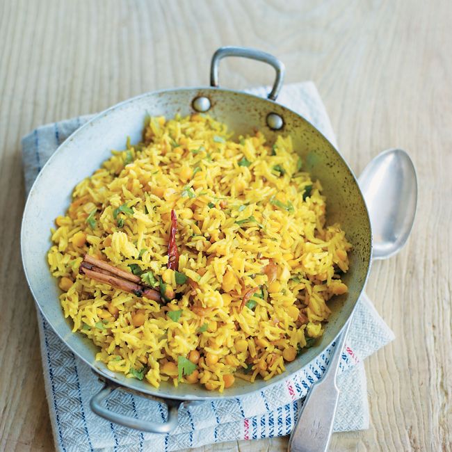 Spiced Rice & Yellow Lentils