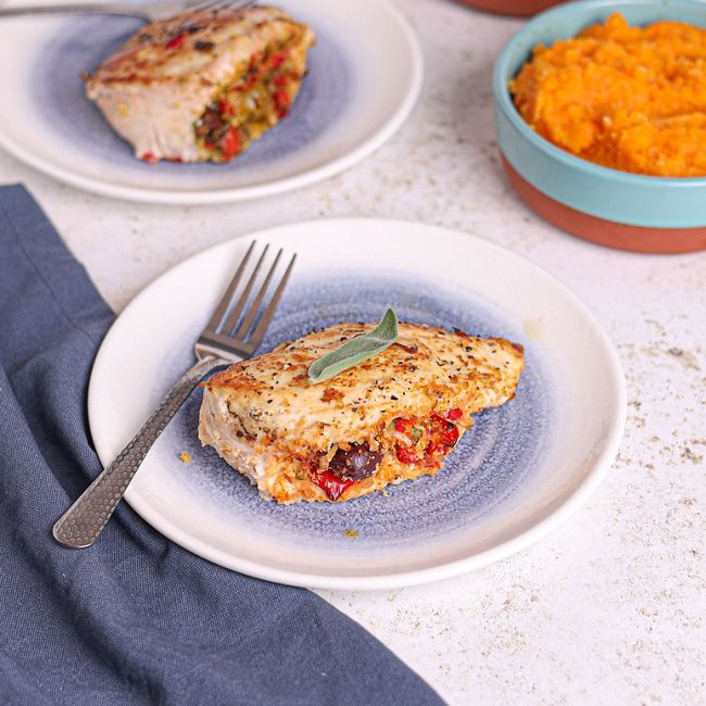 Kosher Chicken with Panzanella Stuffing